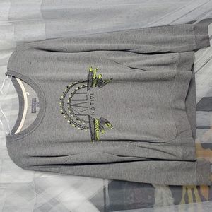 Kendall & Kylie Pocket Sweatshirt MED Grey